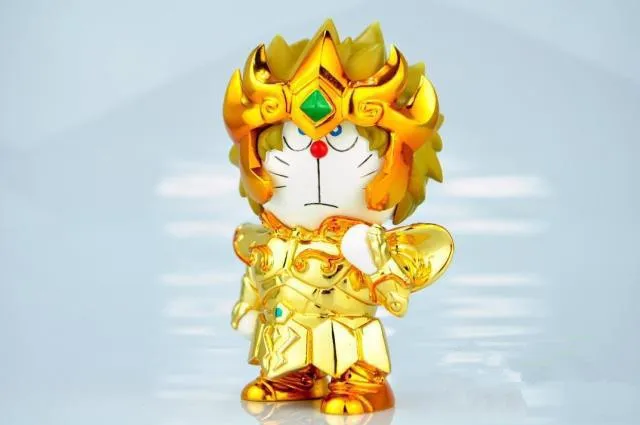 HKXZM аниме Рисунок 10 см милый DoraCat Doraemon Cos Saint Seiya Leo ПВХ фигурка Коллекционная модель