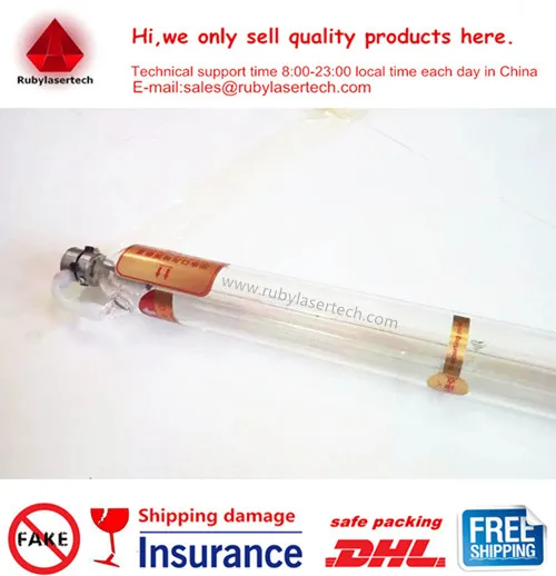 Wholesale 80-90W CO2 laser tube 1400mm length 60mm diameter service time 2500-3000hours 3 months guarantee for engraving | Инструменты