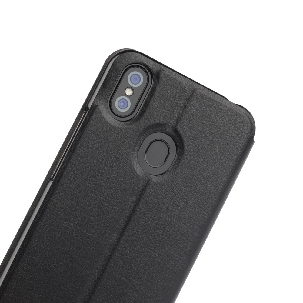 Роскошный чехол Ulefone X из искусственной кожи откидной с функцией подставки задняя