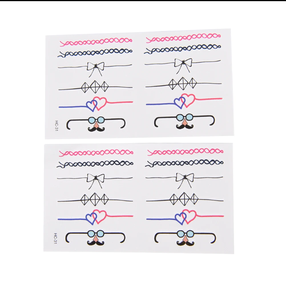 2 шт. временные тату наклейки для девочек и женщин|finger ring tattoo|ring tattoowaterproof temporary tattoos