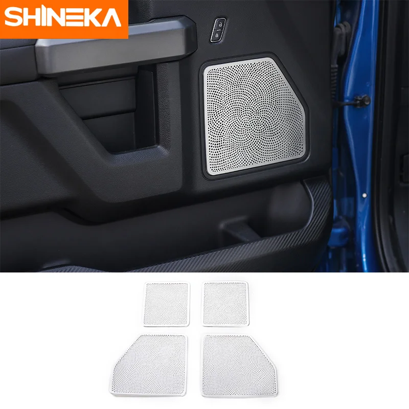 

SHINEKA, автомобильный Стайлинг, автомобильная дверь, динамик, крышка, дверь, грязепроницаемая крышка, авто украшение для Ford F150 2015 +