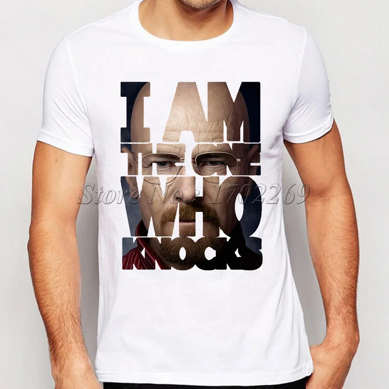 Новинка 2019 Мужская футболка с принтом во все тяжкие хипстерская рисунком