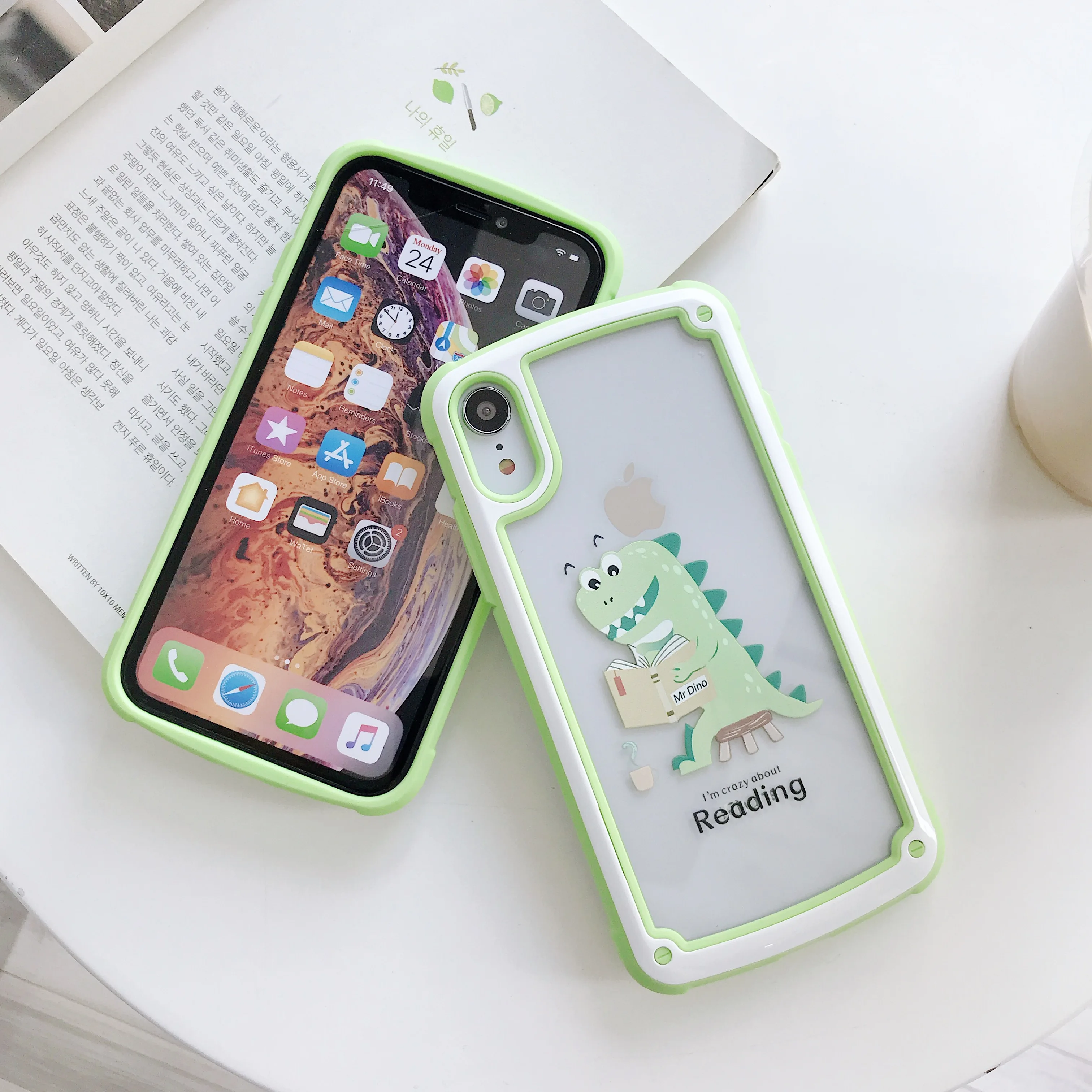 Лето Конфеты динозавр фрукты антидетонационный Телефон чехол для iPhone 6 S 7 8 Plus X XS XR
