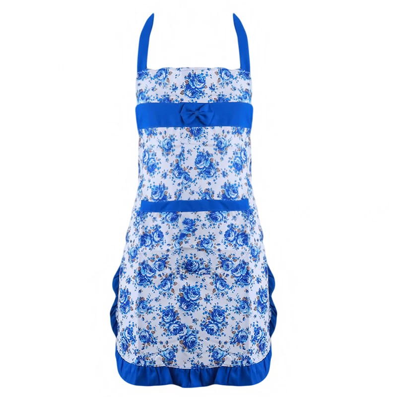 blue lace 1 шт. стилист фартук салон парикмахерские волосы резка фартук накидка обертывание для парикмахер стилист практичная Парикмахерская Ткань - Цвет: blue lace