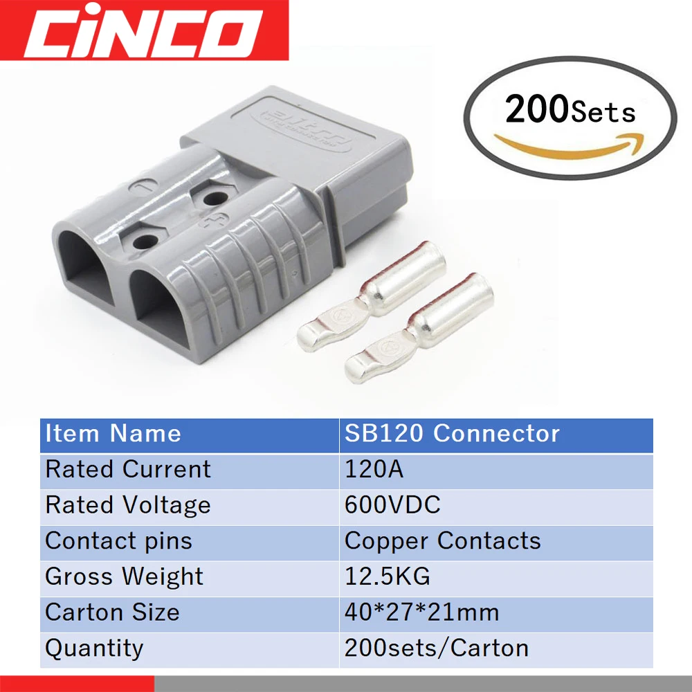 200 комплектов/коробка 120A SB120 вилка 24 12 V Carvan зарядное устройство батарея DC разъем
