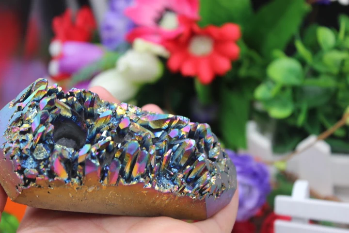 306 г натурального кристалла кварца металлическая труба точка накопления ангела