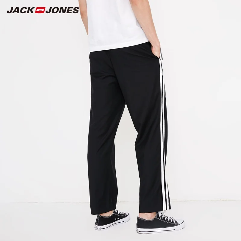 Мужские спортивные брюки в контрастную полоску JackJones свободные стильные мужские