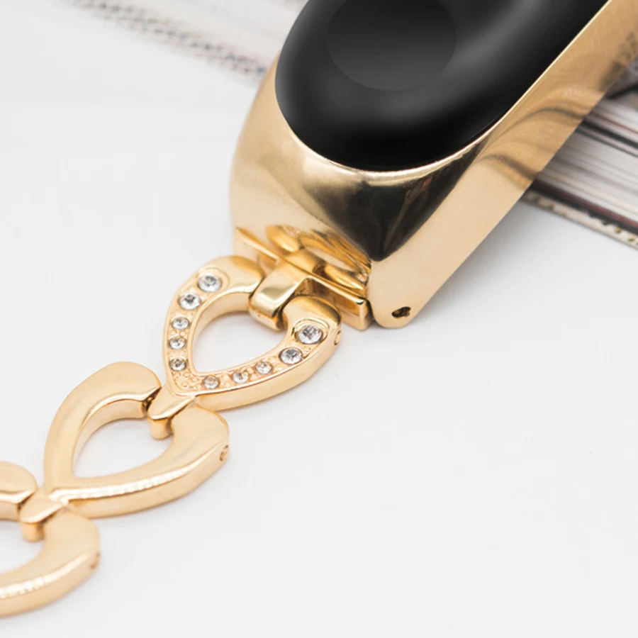Металлический браслет из нержавеющей стали для Mi Band 3 сменный на запястье Xiaomi