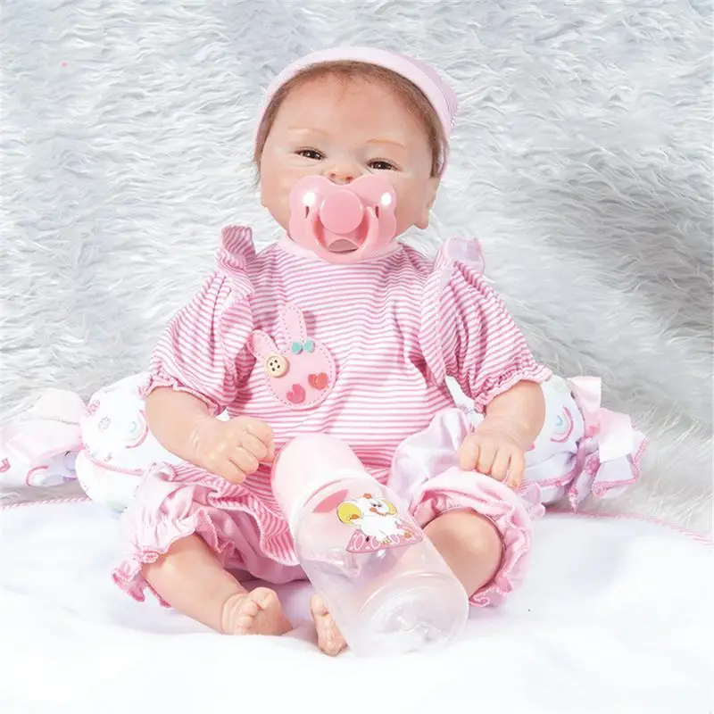 Милая розовая одежда Кукла-Реборн кукла-симулятор для детей реалистичные