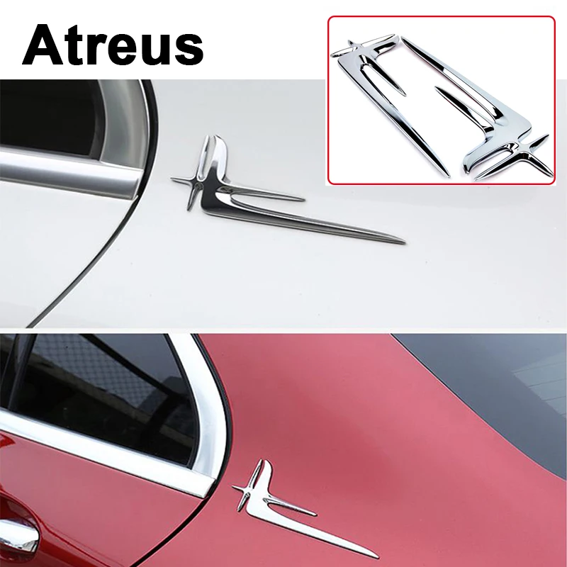 Atreus 2 шт. нержавеющая сталь ABS КРЫЛО боковой значок кузова наклейка для Mercedes benz W204