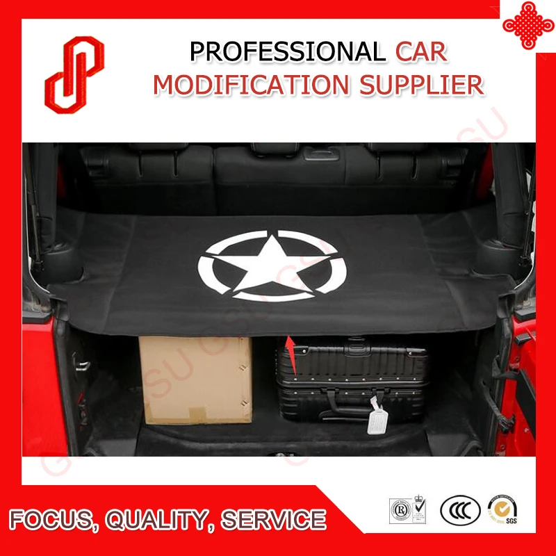 Задний багажник защитный щит выдвижной Tonneau крышка грузовой Чехол для Wrangler JKU Sports