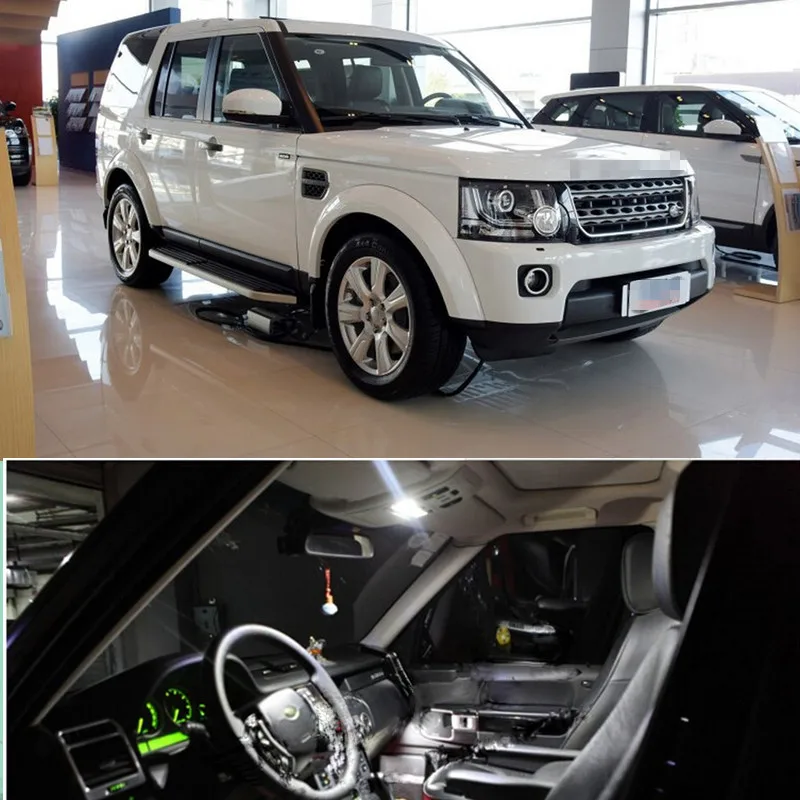 18 шт. Светодиодная лампа Интерьер Комплект ламп для landrover discover4 2013 2014 2015 стайлинга