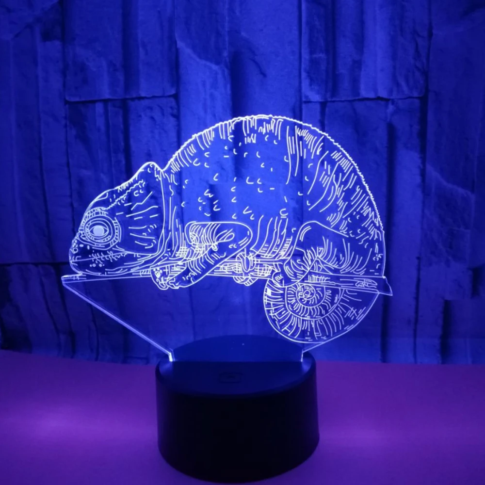Лампа Chamel 3D иллюзия голограмма визуальные светодиодные ночники сенсорные USB