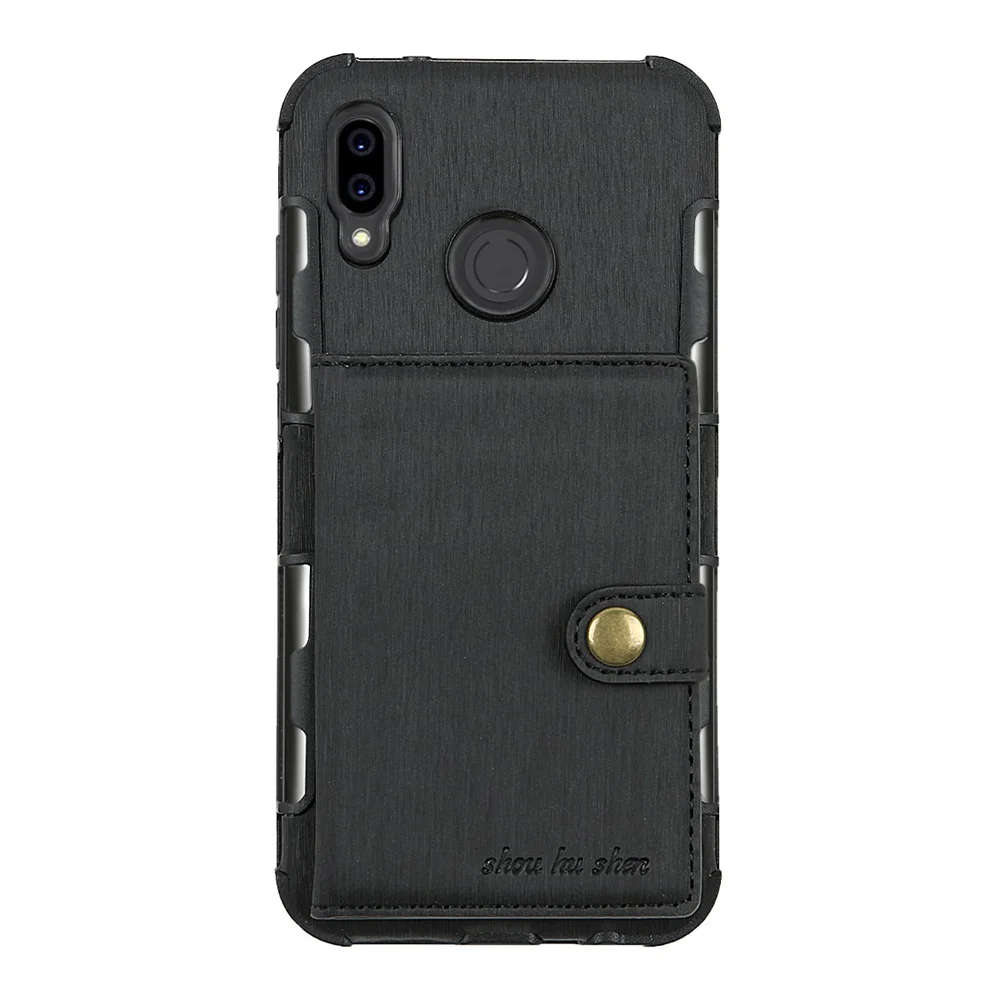 black Чехол-Кошелек для телефона huawei mate 10 Pro Lite Y3 Nova 2i кожаный чехол для huawei P9 P20 Pro Lite Maimang 6 Honor 9i чехол s - Цвет: black