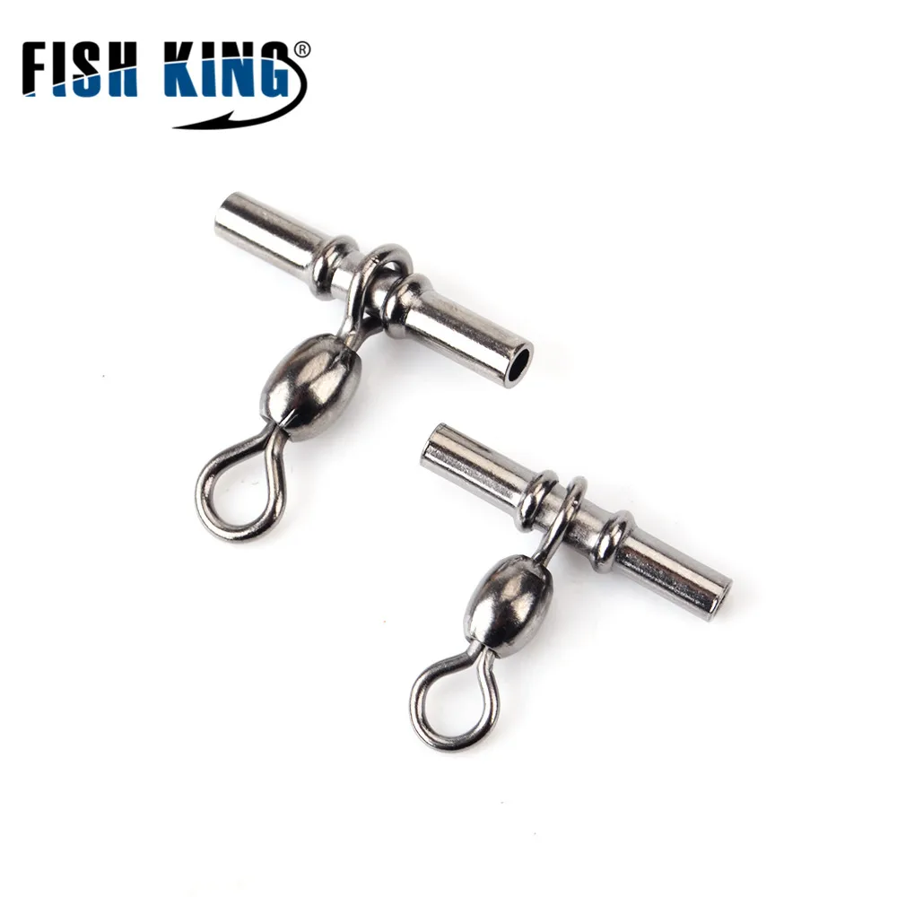 FISH KING 1 упаковка 2/0#1/0#1#2#3#4# кросс-линия кран рыболовный поворотный крючок Приманка Разъем Терминал Pesca рыболовные снасти