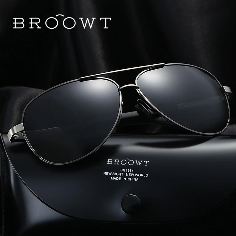 BROOWT Марка Солнцезащитные Очки Polaroid Мужчины Женщины UV400 Защиты Поляризованные