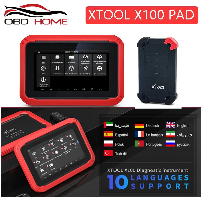 Программатор для ключей XTOOL X100 PAD x100pro x100 pro2 OBD2 диагностический сканер считыватель