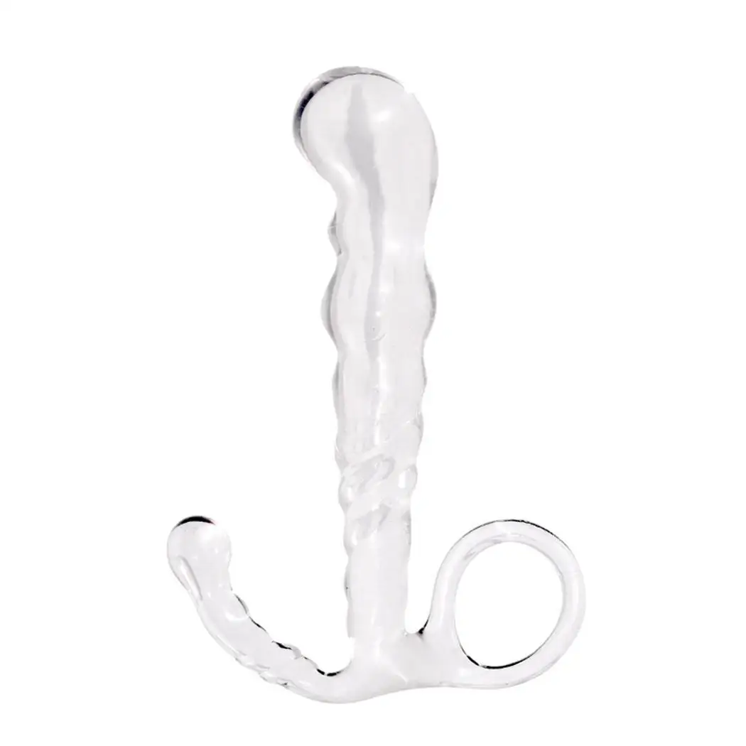 Li bo Прозрачная силиконовая Анальная Секс-игрушки черная пробка массажный