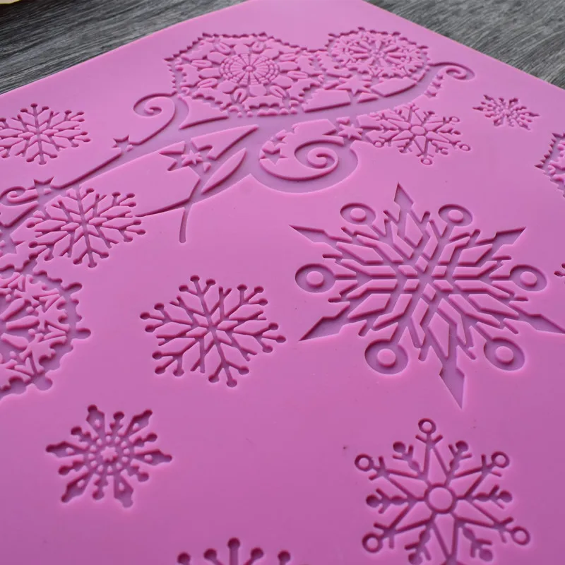 Новое поступление Рождественский дизайн силиконовый коврик помадка Украшение