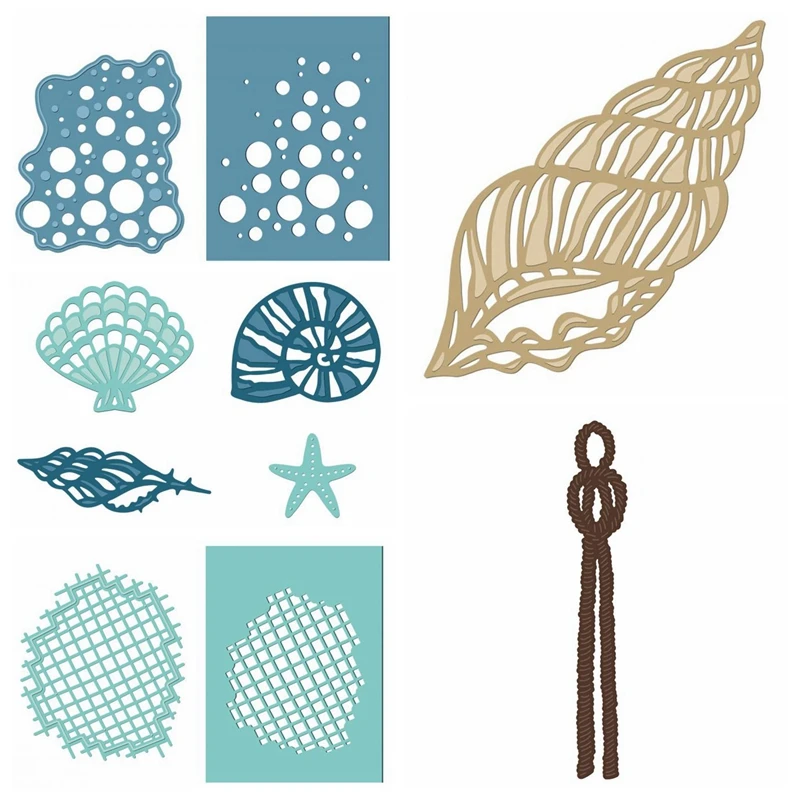 Sea Collection металлический трафарет для высечки скрапбукинга альбома фотобумаги