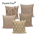 Наволочки в деревенском стиле, подушки золотого цвета, подушки Kissen, простой стиль, декоративная наволочка, потертые шикарные геометрические декоративные подушки