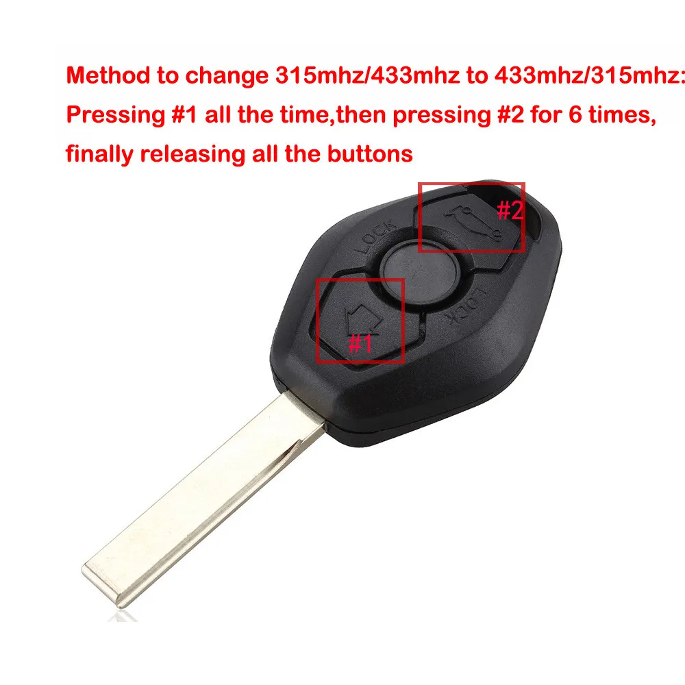 433/315 МГц заменяемый дистанционный ключ вход брелок передатчик необработанное