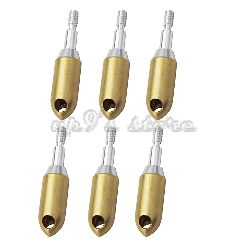 Лидер продаж 6 шт золотых охотничьих свистков стрелы 120 ° подходит для стрельбы из