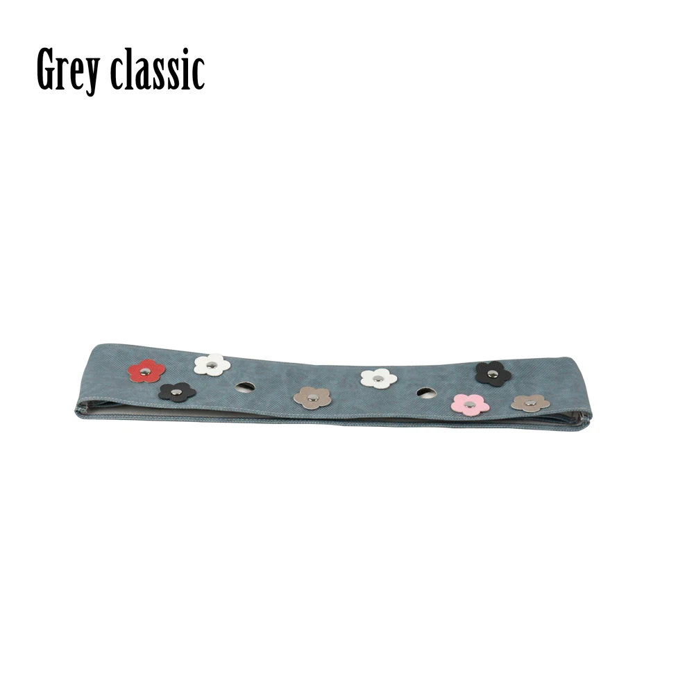 grey classic Новинка заклепки цветок ПУ отделка тонкое украшение для Obag Лето для женщин сумка Классическая мини для O сумка тела - Цвет: grey classic
