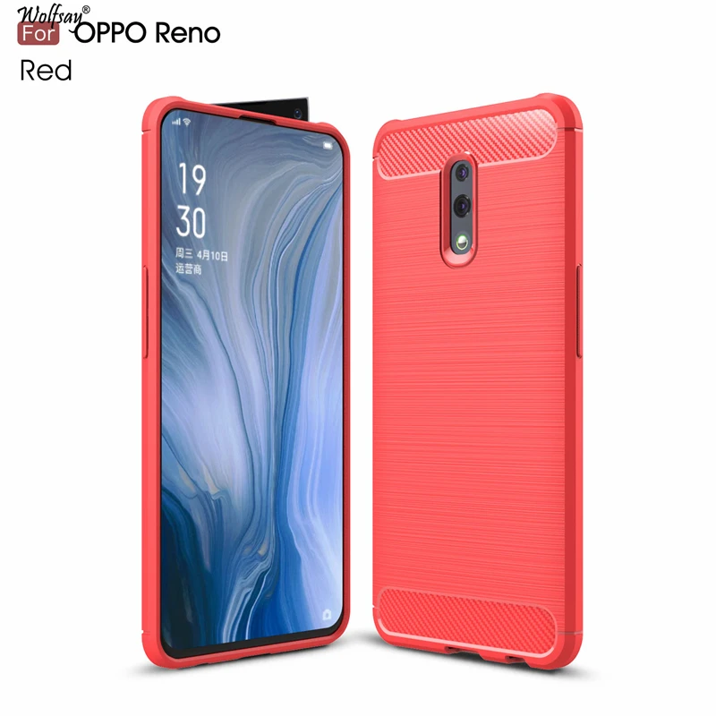 Противоударный чехол Wolfsay для Oppo Reno мягкий из ТПУ телефона 6 4 дюйма|Бамперы| |