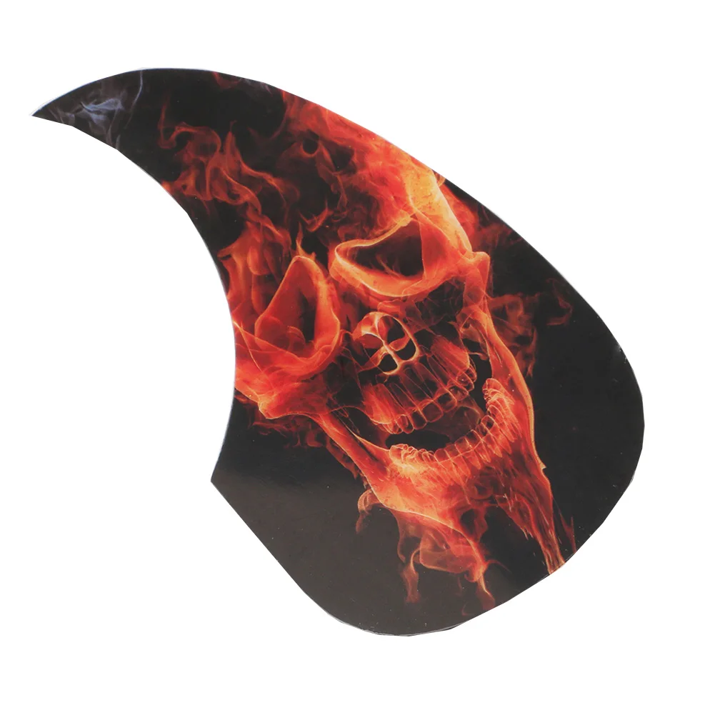 Родина Китай Стиль Золотой Череп и Лотос узор Акустическая гитара pick guard pick Guard стикер гитарные части