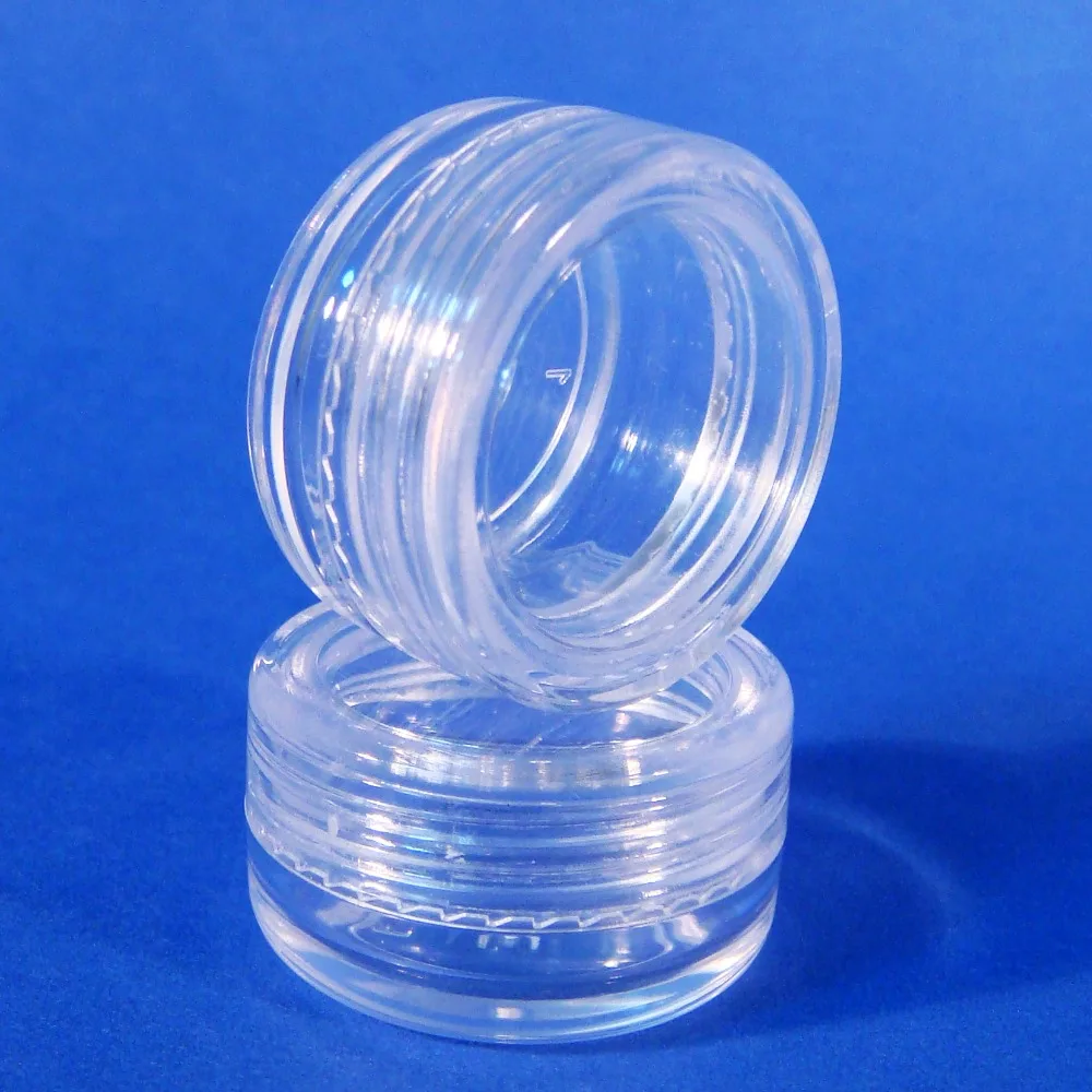

500pcs Made In Taiwan High Quality Empty Mini Size 3g All Clear Plastic Cosmetic Refillable Storage Container Packaging