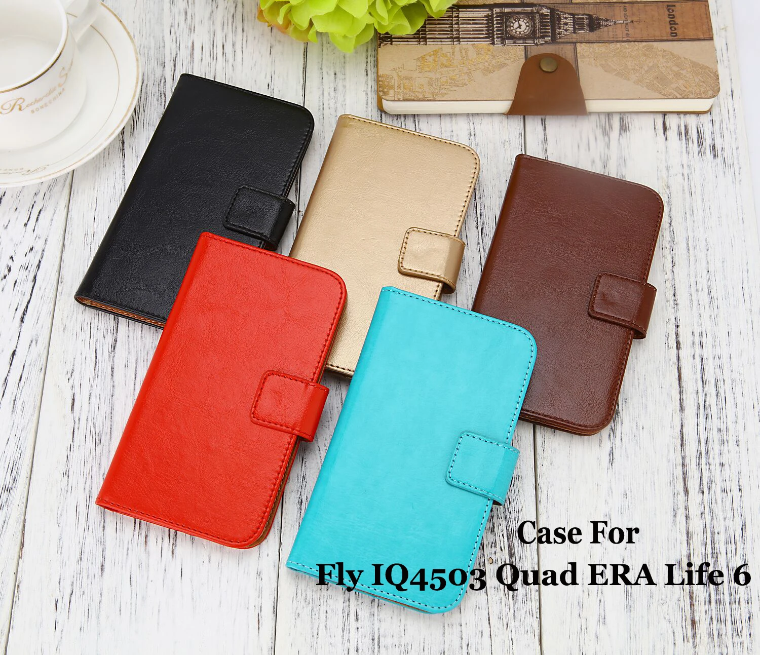 Чехол для Fly IQ4503 Quad ERA Life 6 высокое качество чистый цвет Роскошный кожаный флип