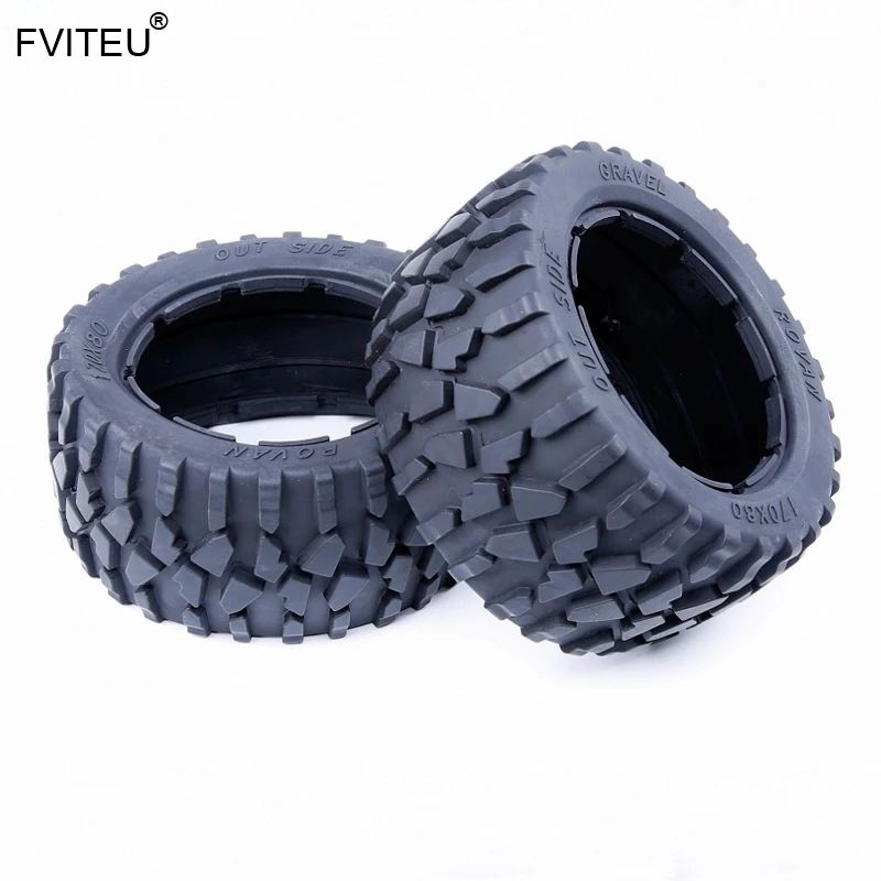 FVITEU набор резиновых задних гравийных шин подходит для 1/5 HPI Baja 5B SS Rovan King