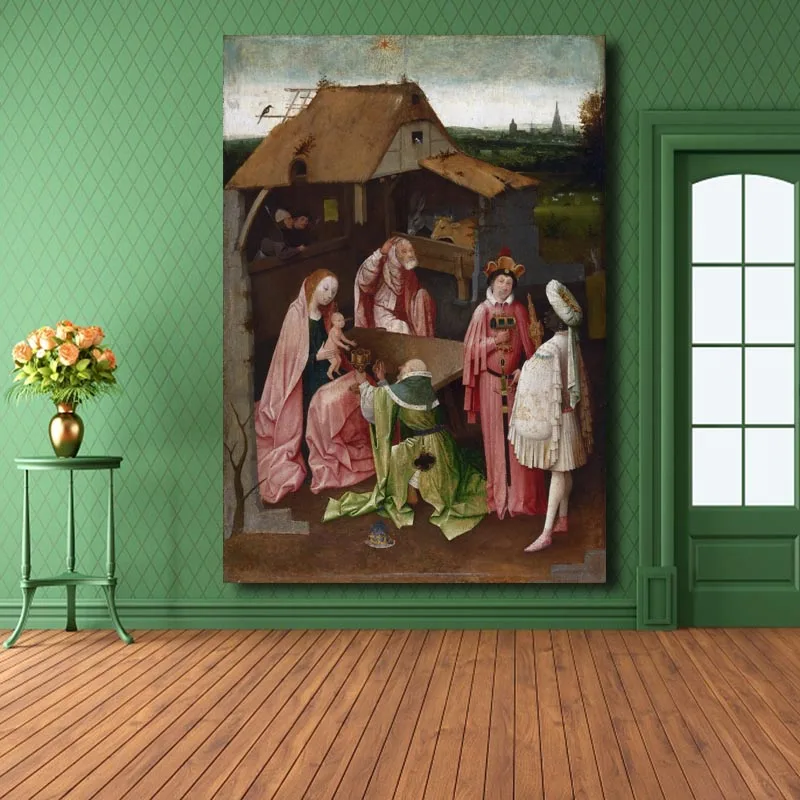 03 Художественная портретная живопись Сад земных прелестей Hieronymus Bosch настенные картины для гостиной Куадрос украшение дома - Цвет: 03