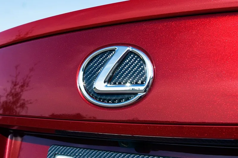 Наклейка с эмблемой багажника из углеродного волокна для Lexus IS F Sport GS RX 2006