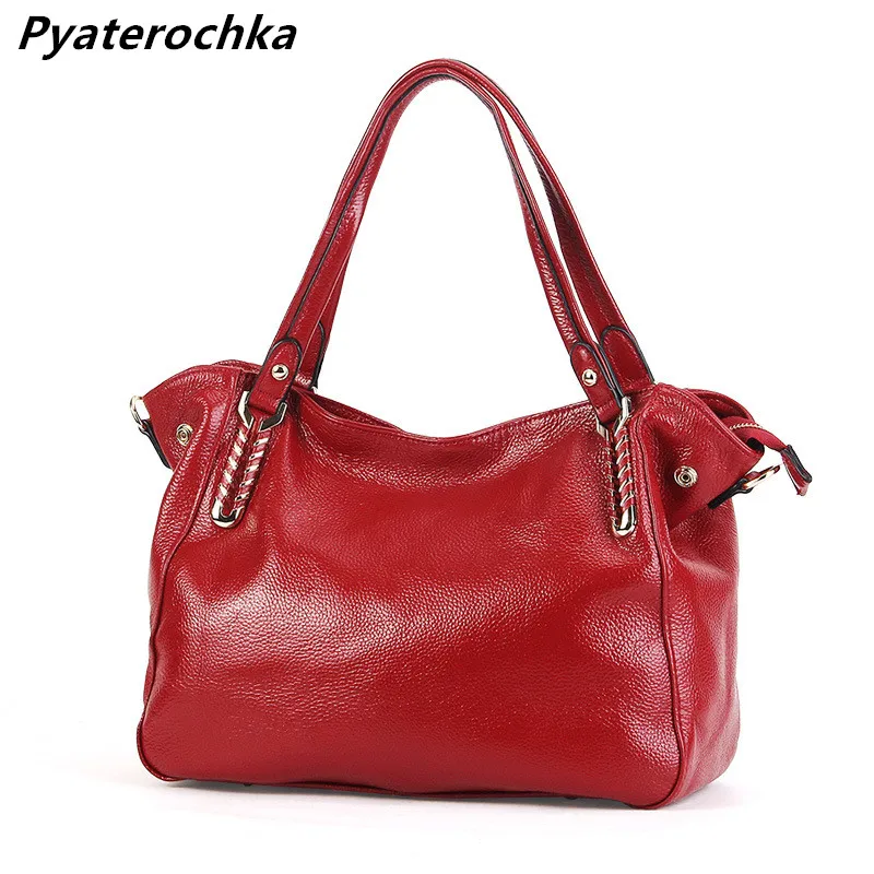 Женские сумки из натуральной кожи сумка-тоут мягкой коровьей через плечо для