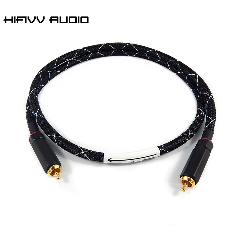 HIFI RCA 75ohm цифровой коаксиальный кабель Для amplifer ЦАП Декодер 18AWG чисто медного