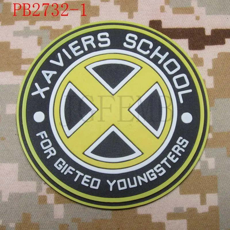 X MAN в XAVIERS SCHOOL FOR GIFTED YOUNGSTERS 3D накладка из ПВХ|school patch|3d pvc patchpatch 3d |