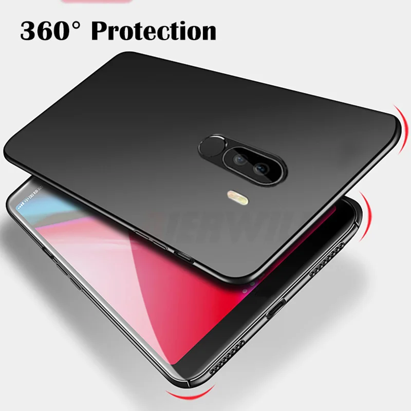 Матовый чехол для Pocophone F1 противоударный ТПУ назад бампер силиконовый