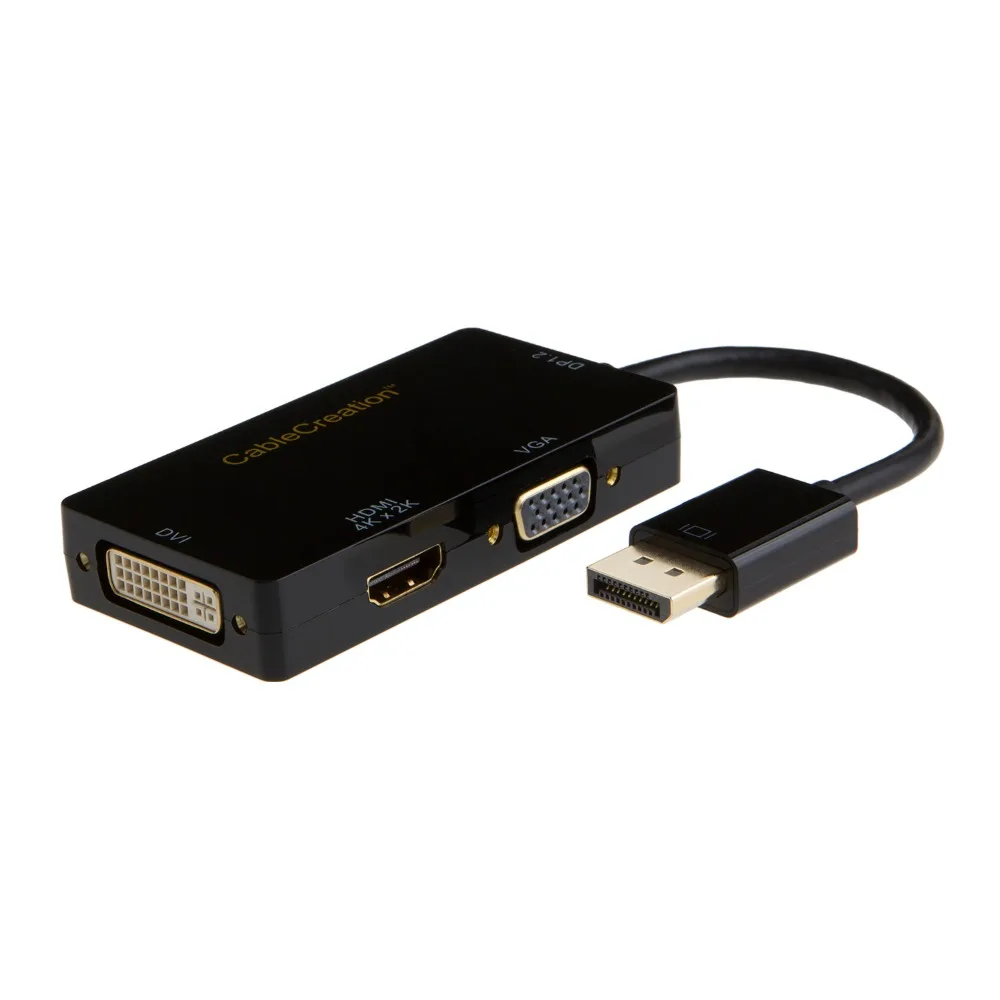 Адаптер 3 в 1 DP порт для подключения дисплея к HDMI/DVI/VGA поддержка порта 4K x 2K HDMI