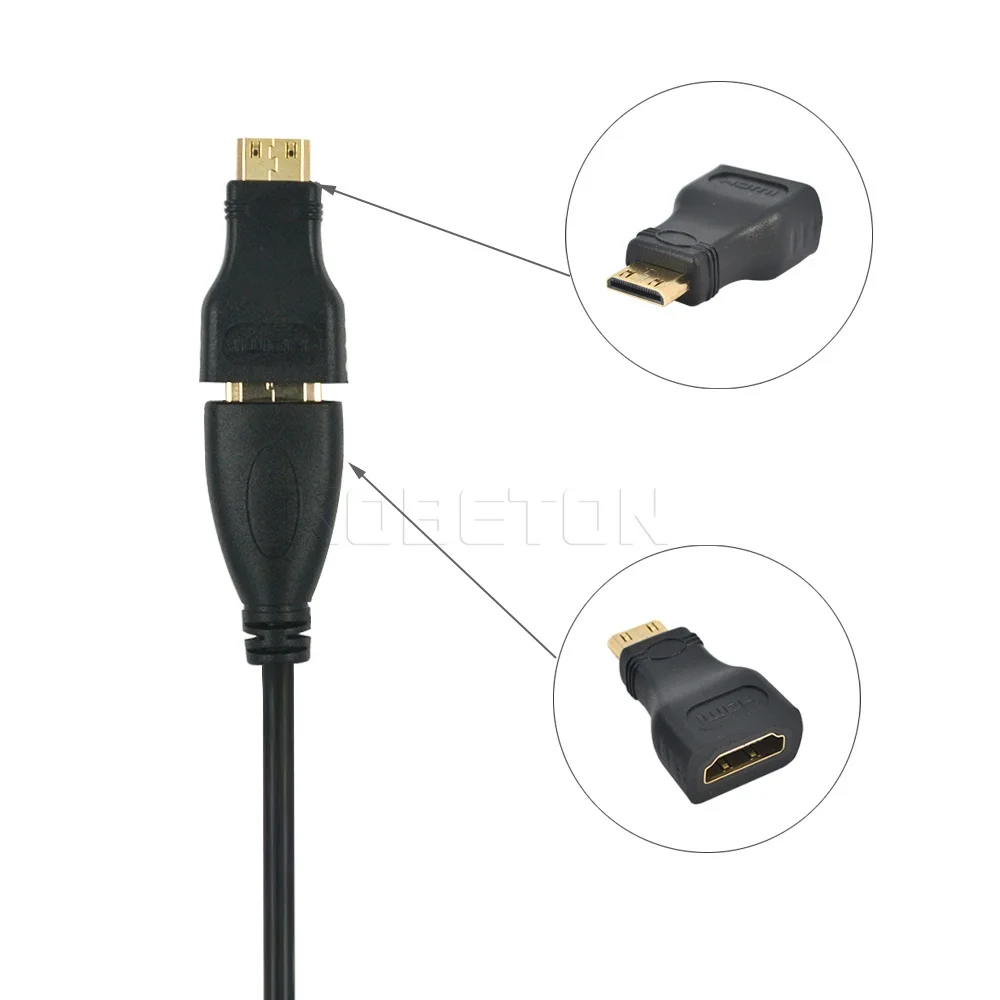 Kebidu 1 5 м 3 в микро кабель V1.4 золотой адаптер для Xbox 360 PS3 HDTV 1080P мобильный телефон