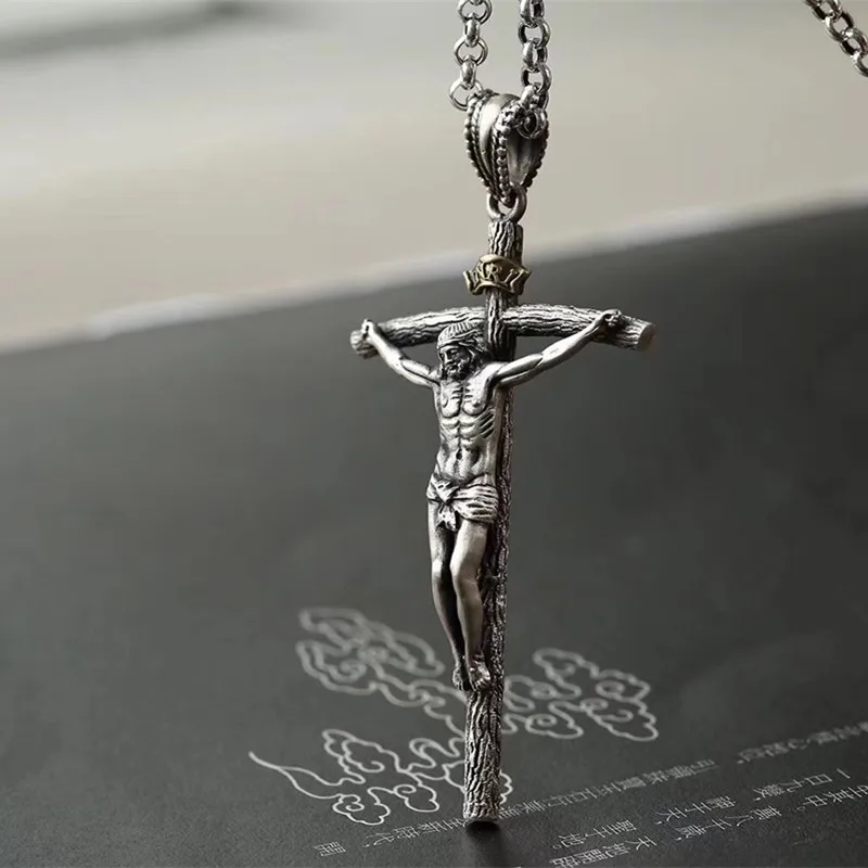 Мужской чокер из серебра 925 пробы шириной 4 мм 65 см|jesus necklace|fashion necklacejewelry necklace |
