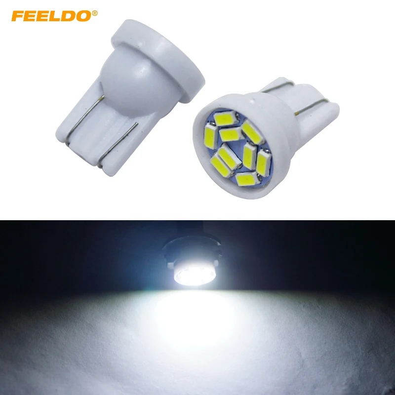 FEELDO 2 шт. белый автомобиль T10 194 168 фонасветильник 3014 чип 9SMD светильник ПА для