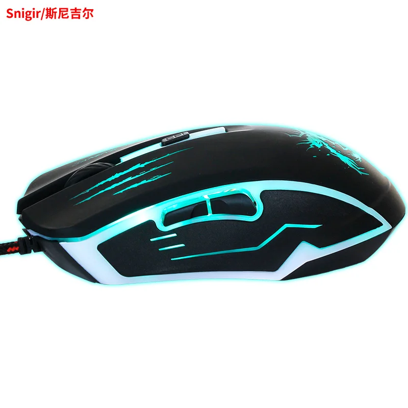 Бренд Snigir компьютерная USB Проводная оптическая игровая мышь PC gamer для dota2 csgo Mause