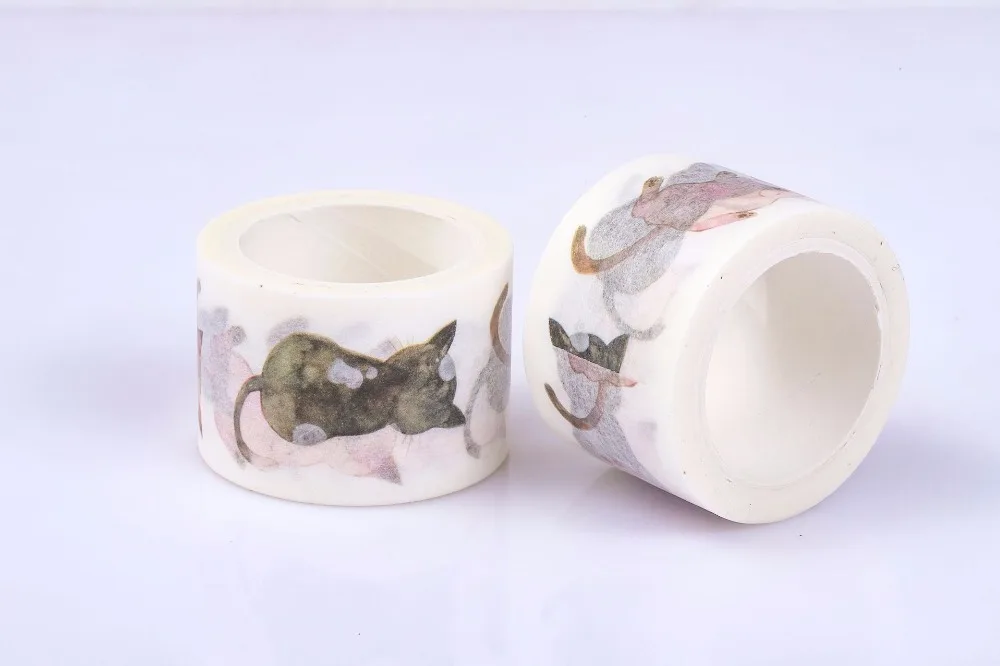 3 см* 7 м милый кот стиль мода время васи клейкая лента DIY Скрапбукинг наклейка этикетка маскирующая лента