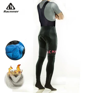 Racmmer длинные велосипедные штаны, зима 2020, термальный флис, 5D, гелевые, велосипедные колготки, Mtb, мужские, Ropa Ciclismo Invierno # CK-05