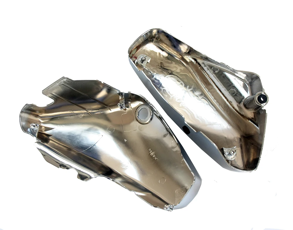 Одна пара хромированных боковых чехлов на левый и правый Аккумулятор для