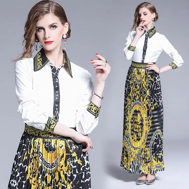 Новое поступление весенние женские платья Элегантное Длинное Платье с принтом