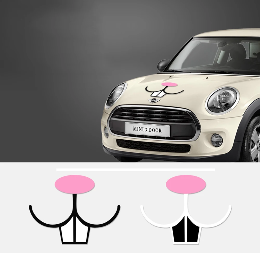 Милые наклейки и с кроличьим зубом бородой для Mini Cooper One Clubman Countryman Paceman 2 4 двери