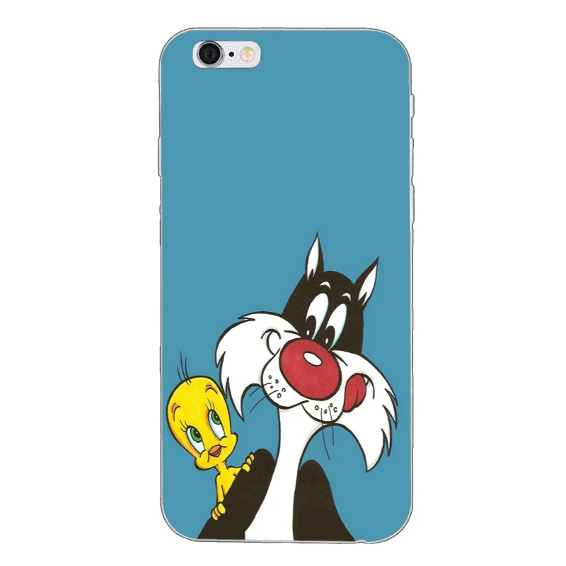 Looney Tunes Сильвестр для iPhone X XR XS Max 8 7 plus 6s 6 plus SE 5S 5c 5 4S 4 iPod Touch мягкий чехол телефона - Цвет: Tunes-Sylvester-A-02